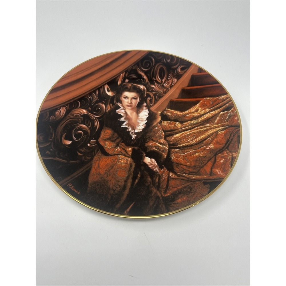 Vintage W.L. George Gone With The Wind Collector's Plate WAITING ON RHETT  1991